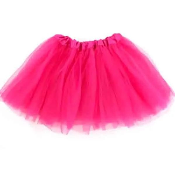 Adult 3 Layers Tulle Tutu - Hot Pink