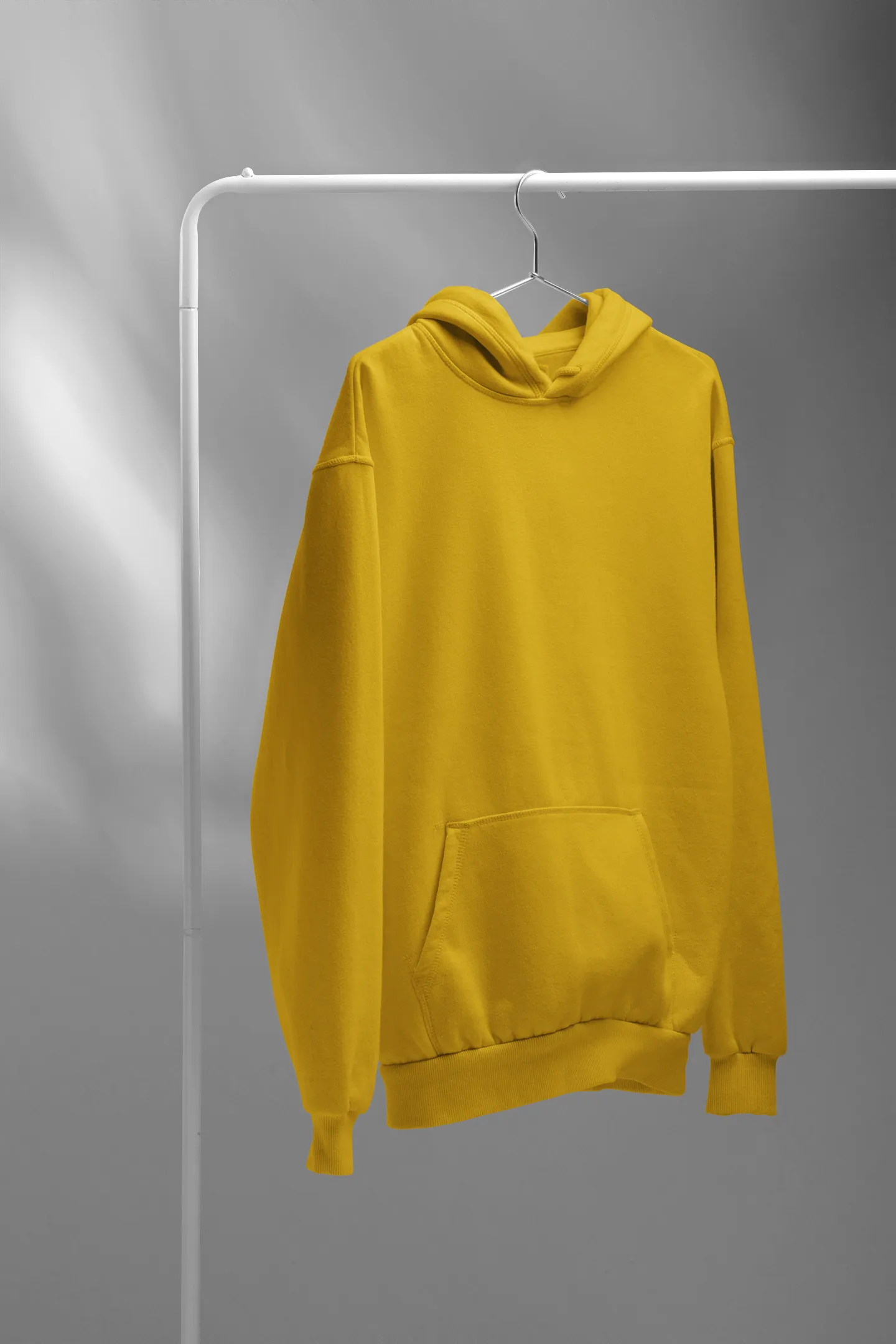 Basic Mustard Yellow Winter Hoodies