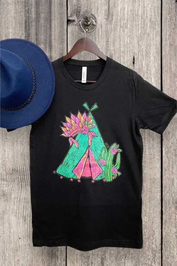 BC HEAD DRESS TEEPEE - BLACK