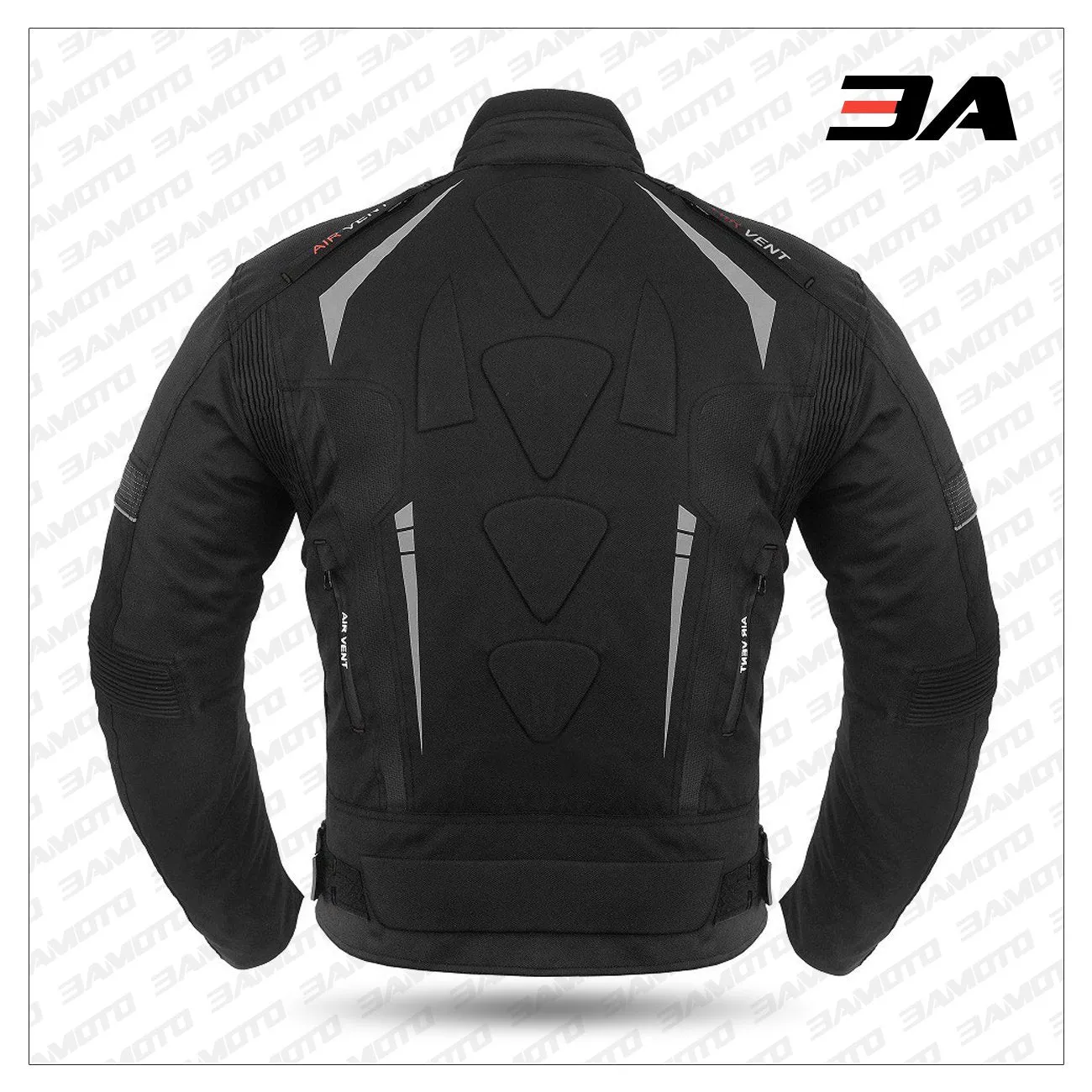 Black Motowizard Design Motorcycle Jacket