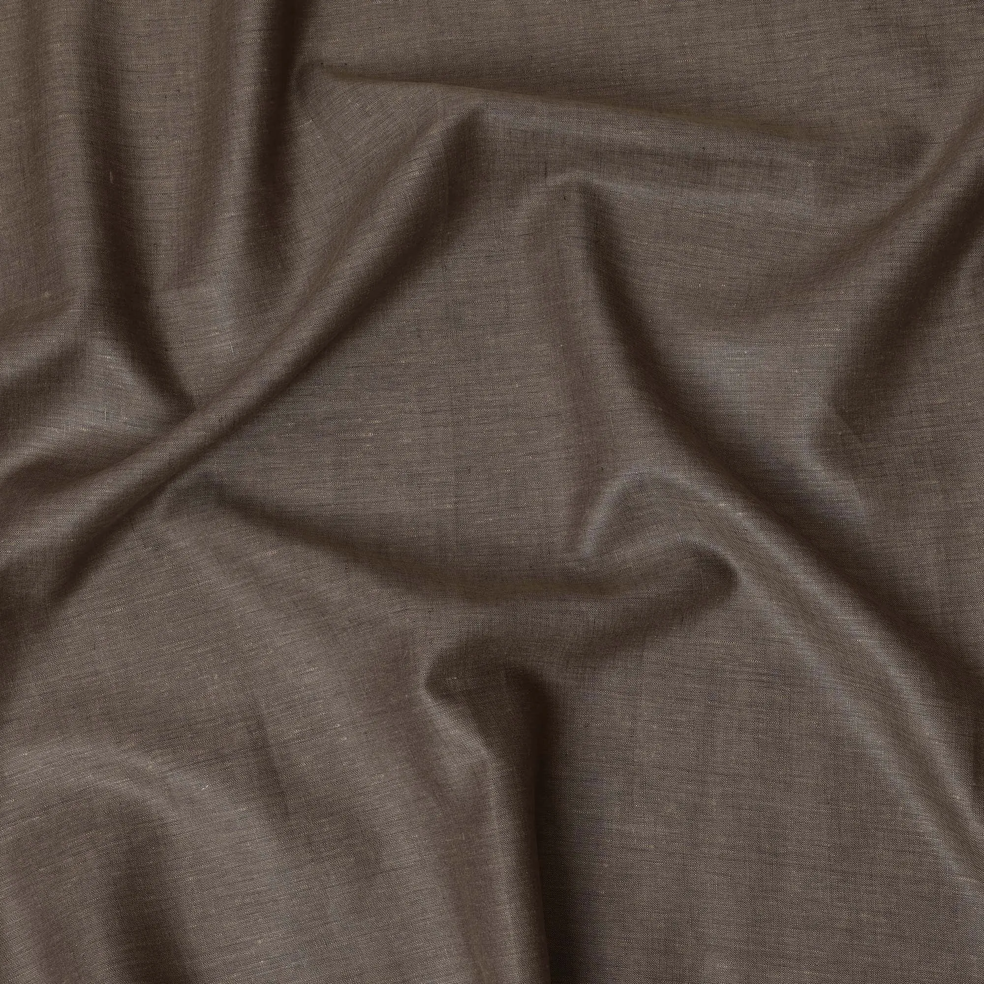 Brown Pure Linen Fabric for Tailoring, 60 Lea, 150 cm Width-D20558