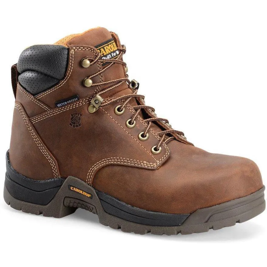 Carolina Men's Bruno Lo 6" WP Comp Toe Work Boot - Brown - CA5520