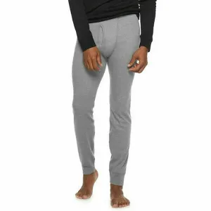 CB - Men 'Grey' Solid Thermal Long John Underwear Pants CB136