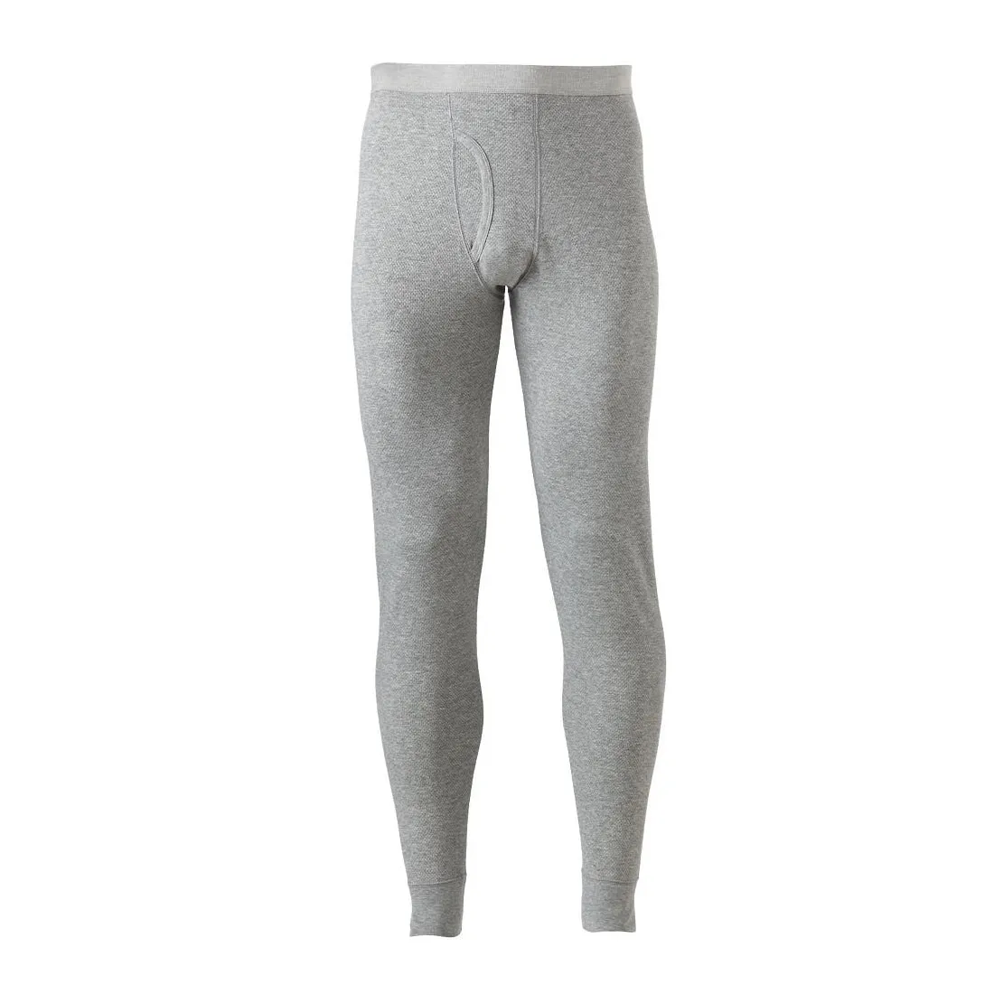 CB - Men 'Grey' Solid Thermal Long John Underwear Pants CB136