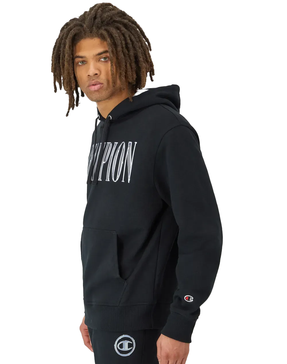 Champion Men's Powerblend Hoodie, Chrome Champion