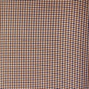 Check Suiting Fabric, Small Check Brown- 145cm