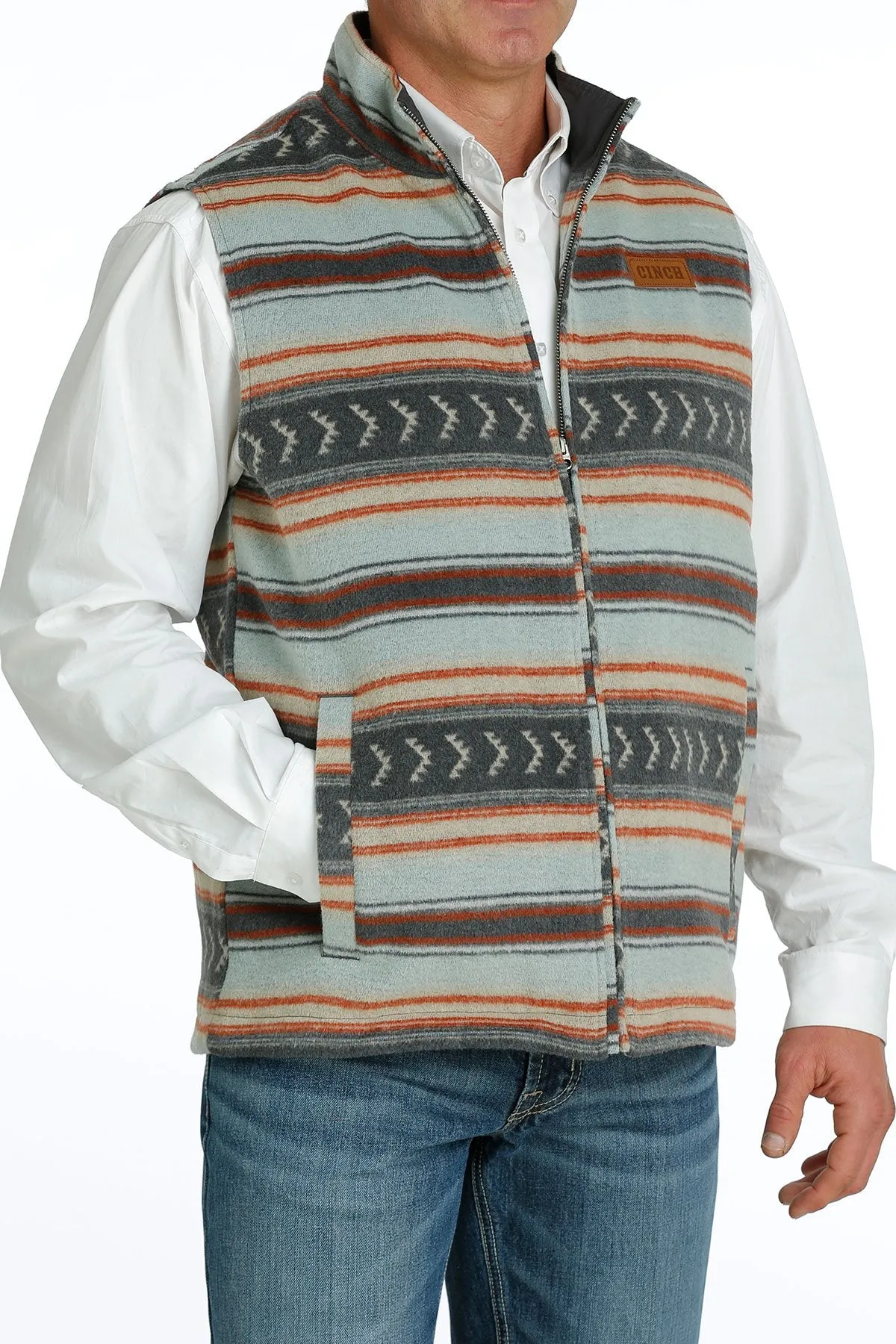 Cinch Men's Blanket Stripe Twill Vest