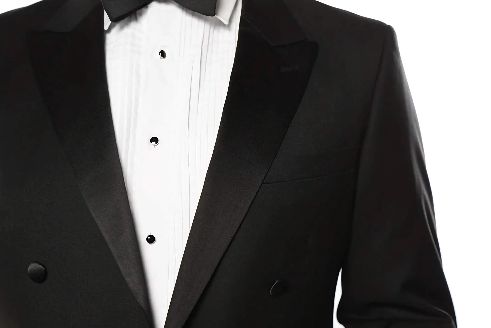 Classic Full Dress Tuxedo Tails 2 Piece Regular Fit In Black