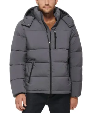 CLUB ROOM - Stretch Hooded Puffer Jacket