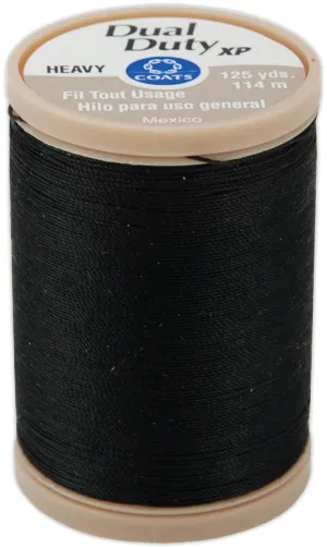 Coats Dual Duty XP Heavy Thread 125yd - Black*