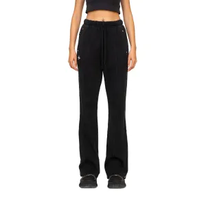 Compass Classic Cross Flared Sweatpants In Black