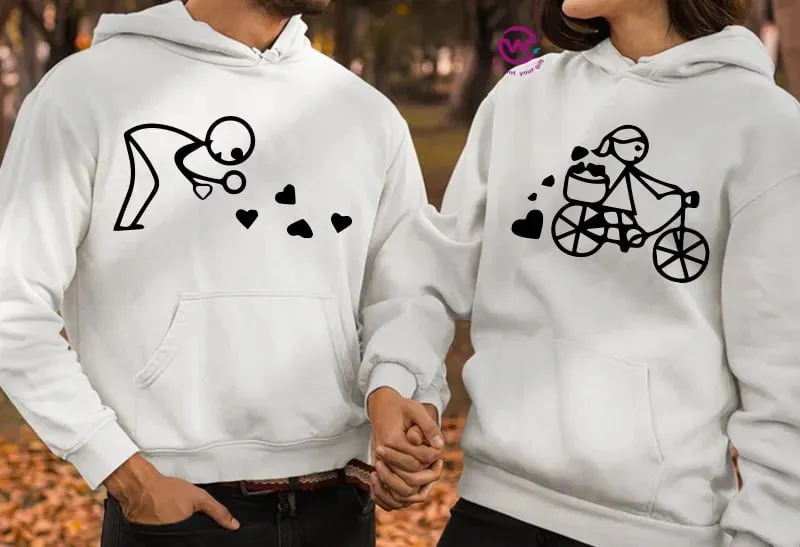 Couple Hoodie-Couples Icons