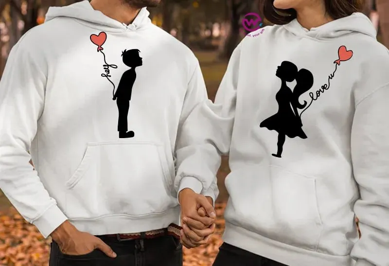 Couple Hoodie-Couples Icons