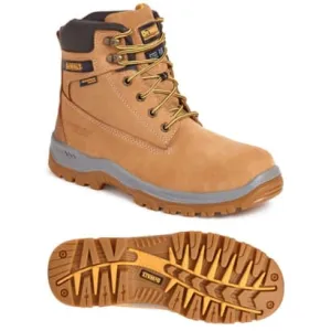 DEWALT Titanium Wheat Waterproof Safety Boot S3 Steel Toe and Midsole Nubuck Leather