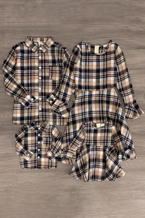 Family Flannel Dresses & Tops