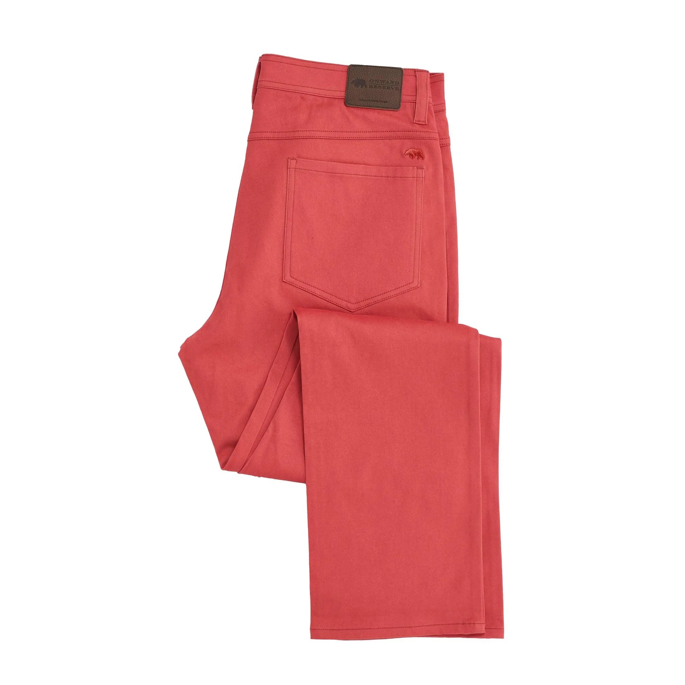 Flex Five Pocket Stretch Pant- Mineral Red