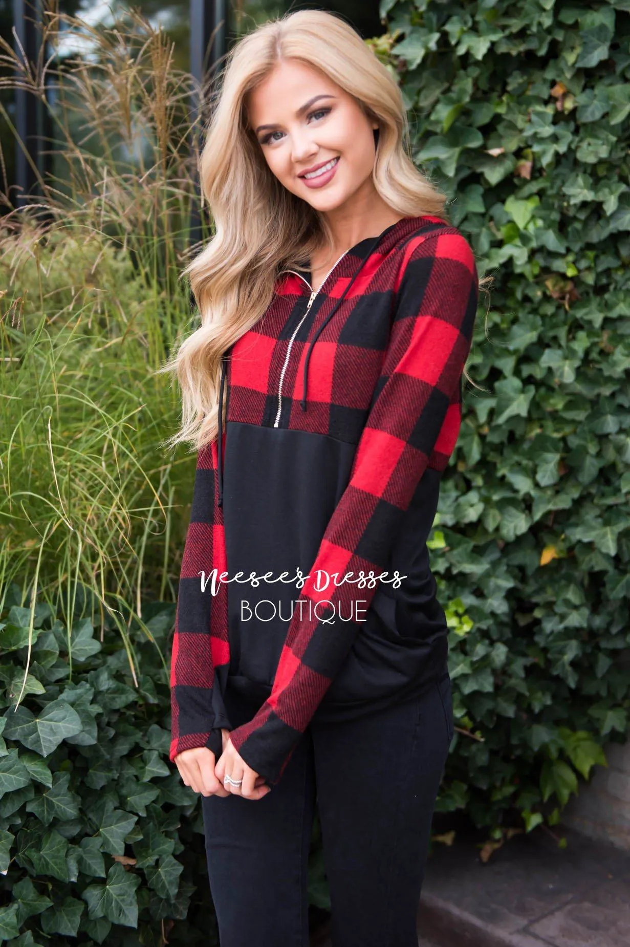 Fun and Fabulous Plaid Hoodie