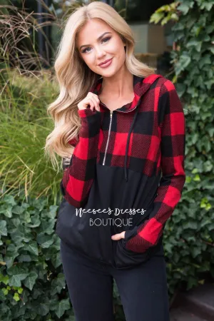 Fun and Fabulous Plaid Hoodie