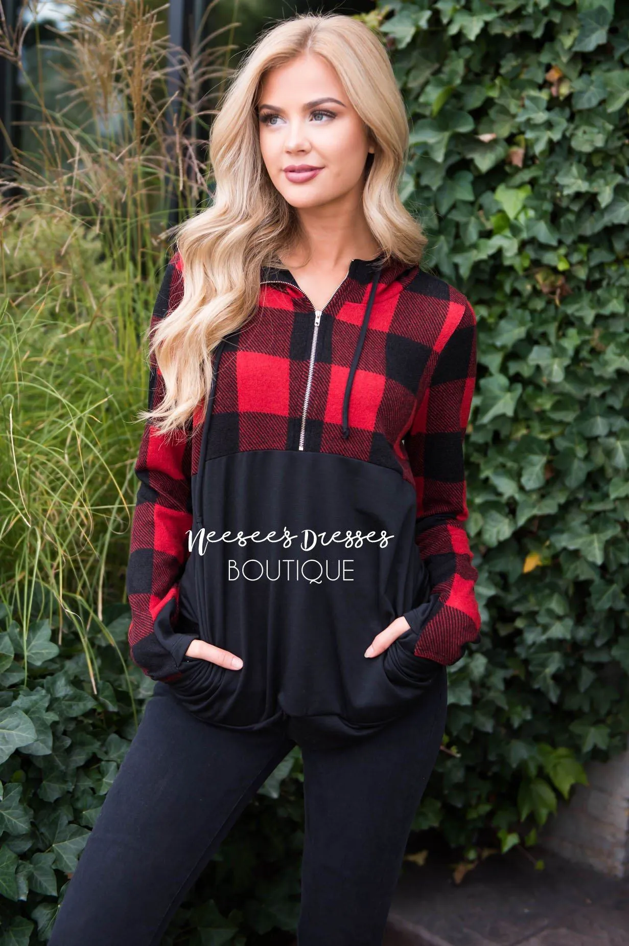 Fun and Fabulous Plaid Hoodie