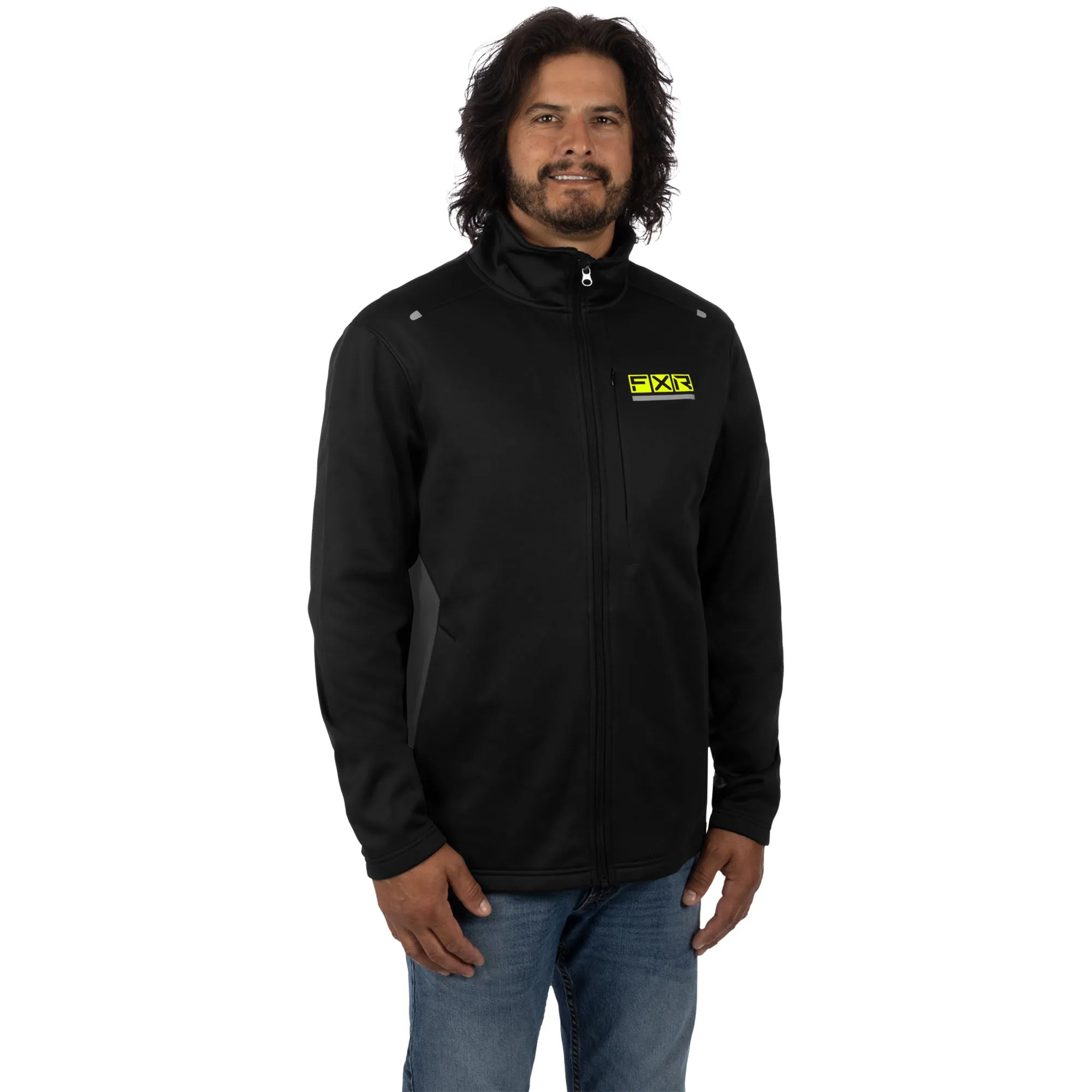 FXR Elevation Tech Zip-Up Jacket Black/HiVis