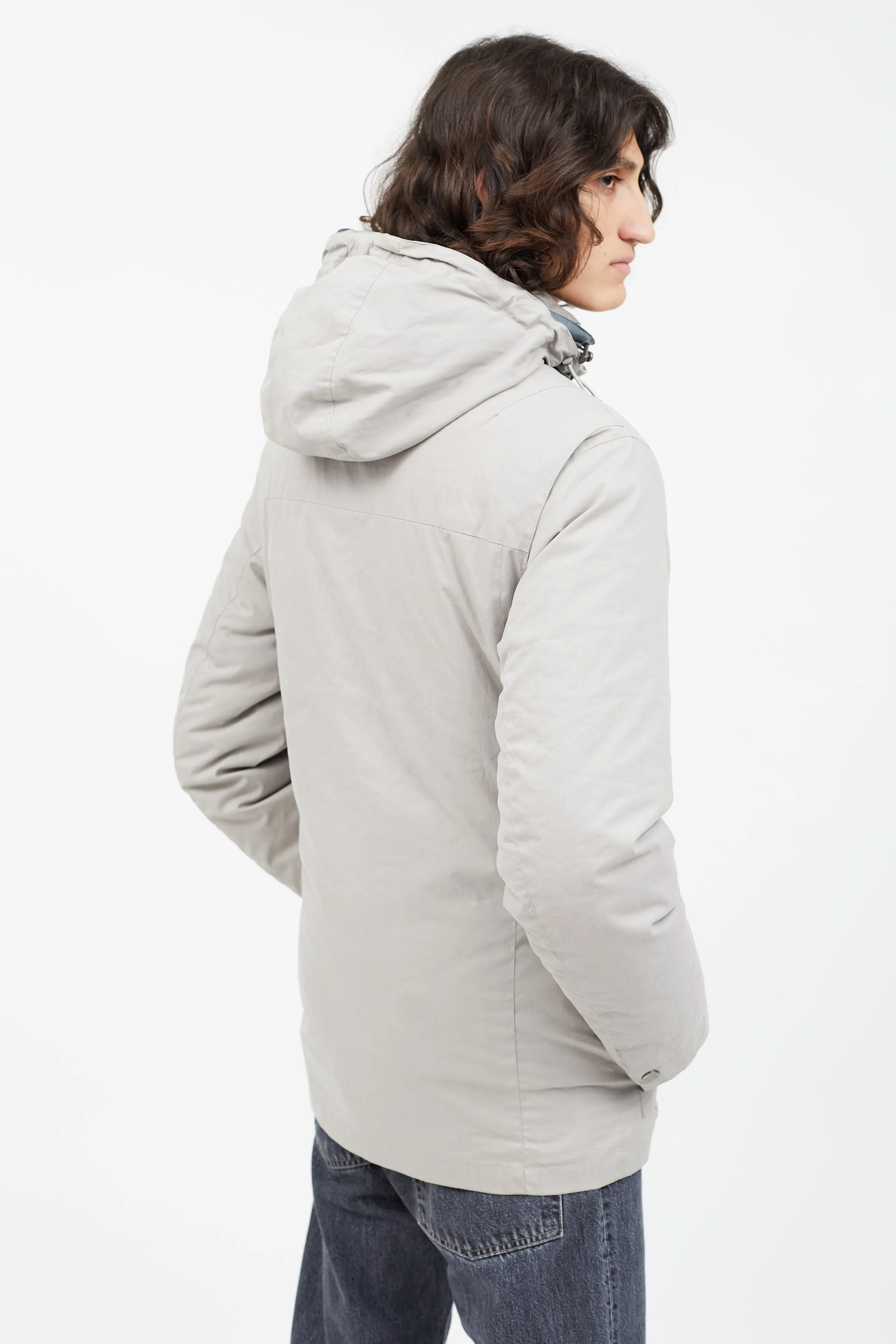 Grey Reversible Puffer Jacket