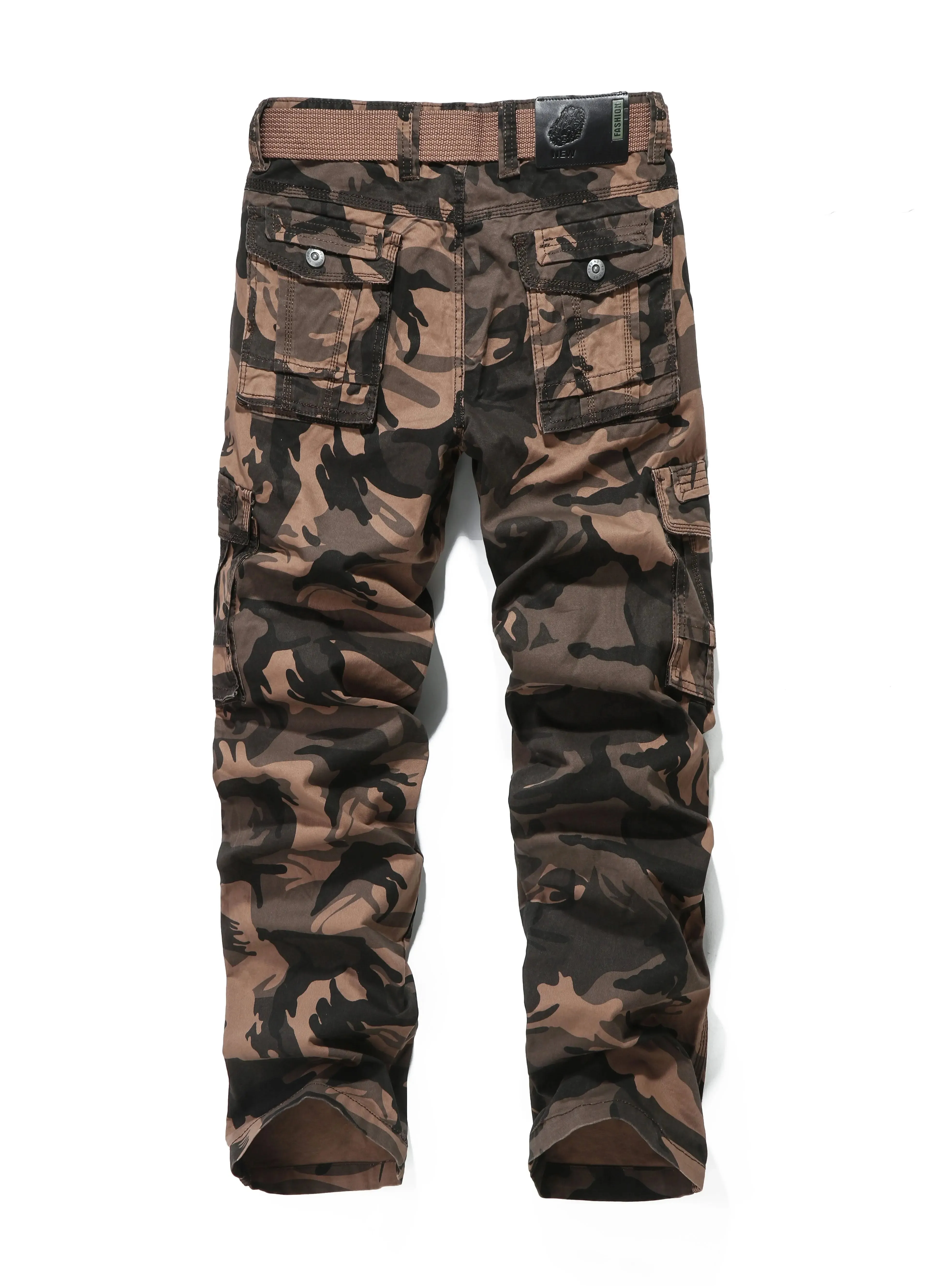 High Quality Camo Hiking Straight Leg Men's Cargo Pants Mens Stretch Hiking Cargo Pants