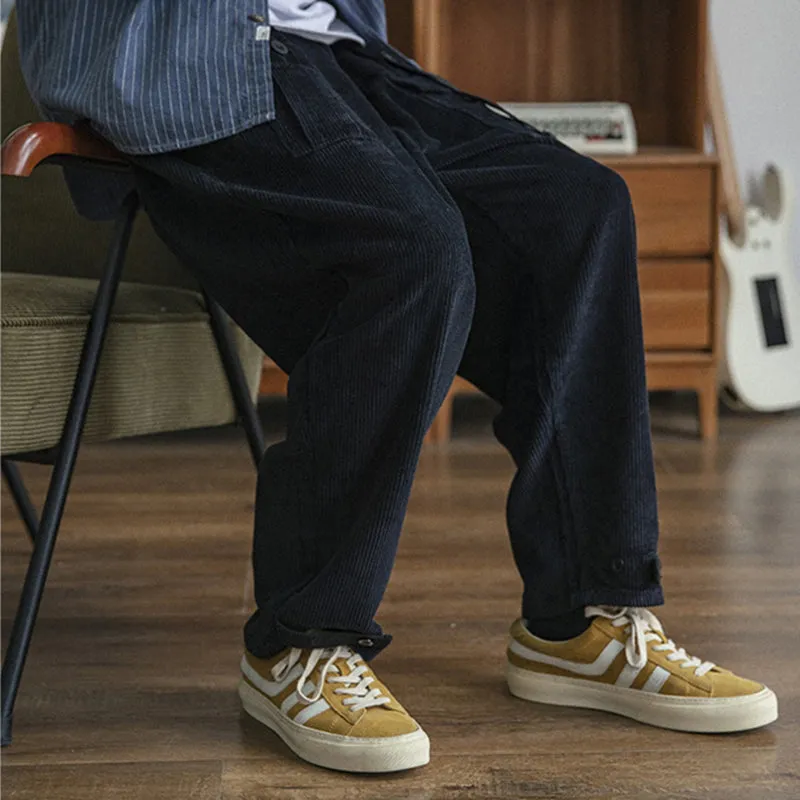 Japanese Retro Corduroy Pants