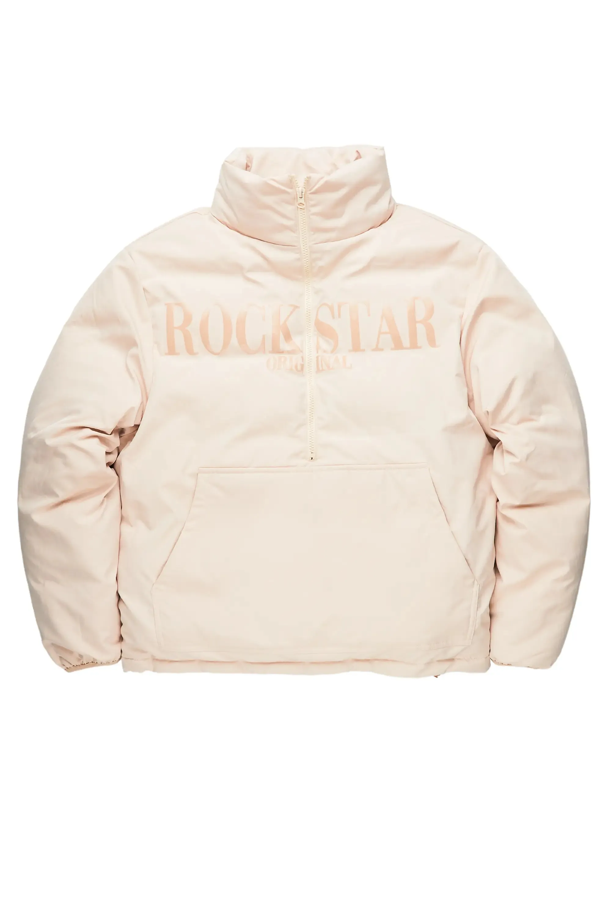 Jon Beige Puffer Jacket