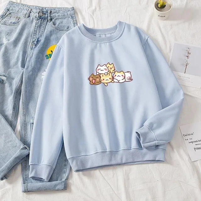 Kwaranting Kitties Pullover Sweater