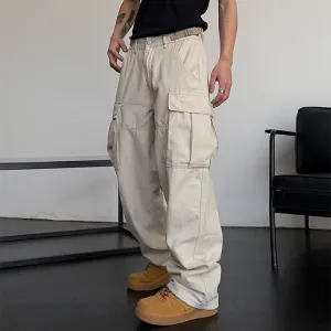 Loose Straight Big Pocket Pants