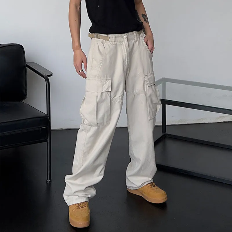 Loose Straight Big Pocket Pants