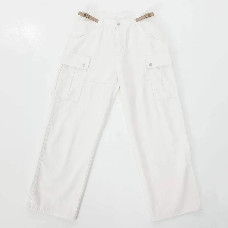 Loose Straight Big Pocket Pants