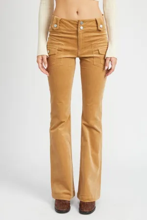 Low Rise Pants w/ Bell Bottoms