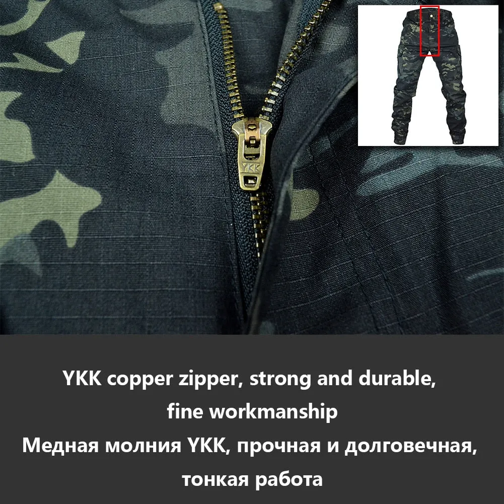 Mege Tactical Camouflage Joggers Outdoor Ripstop Cargo Pants Working Clothing Hiking Hunting Combat Trousers Men&#39;s Streetwear