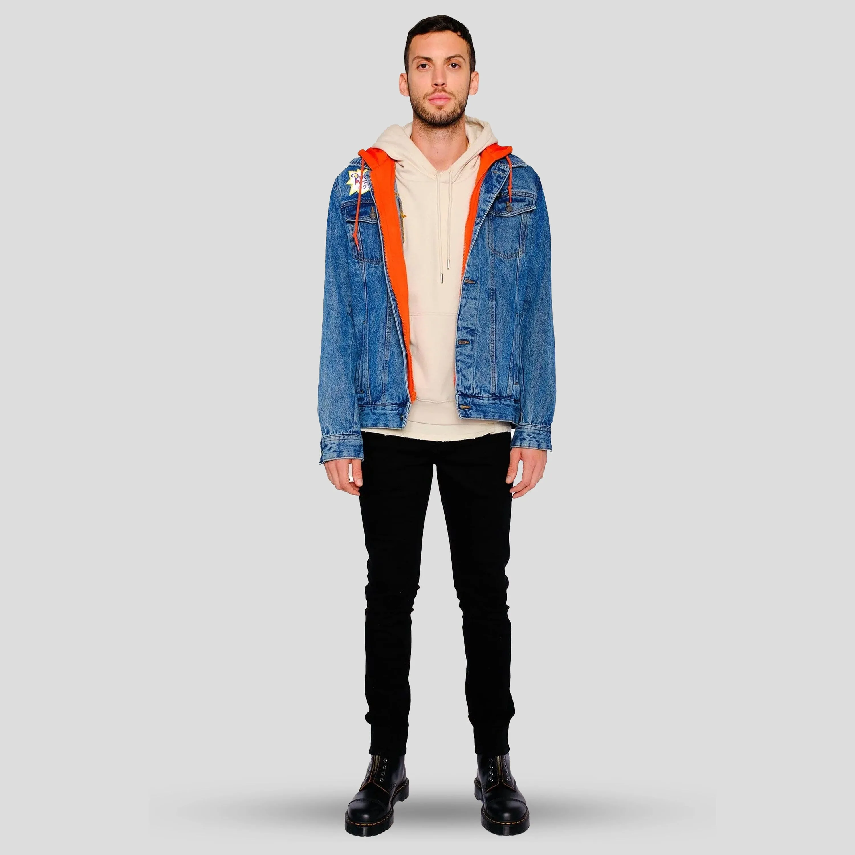 Members Only Men's Chucky Hoodie Trucker Jacket