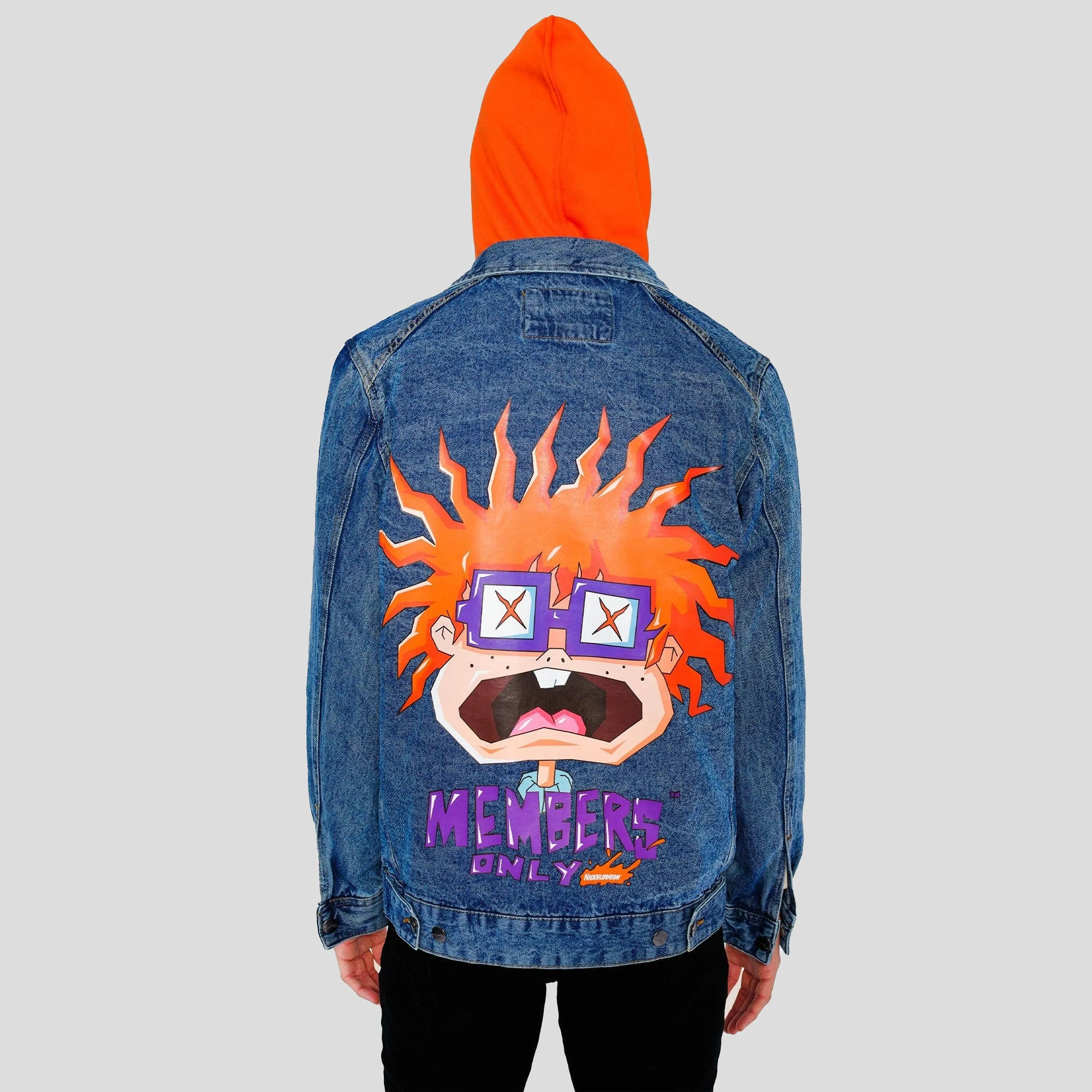 Members Only Men's Chucky Hoodie Trucker Jacket