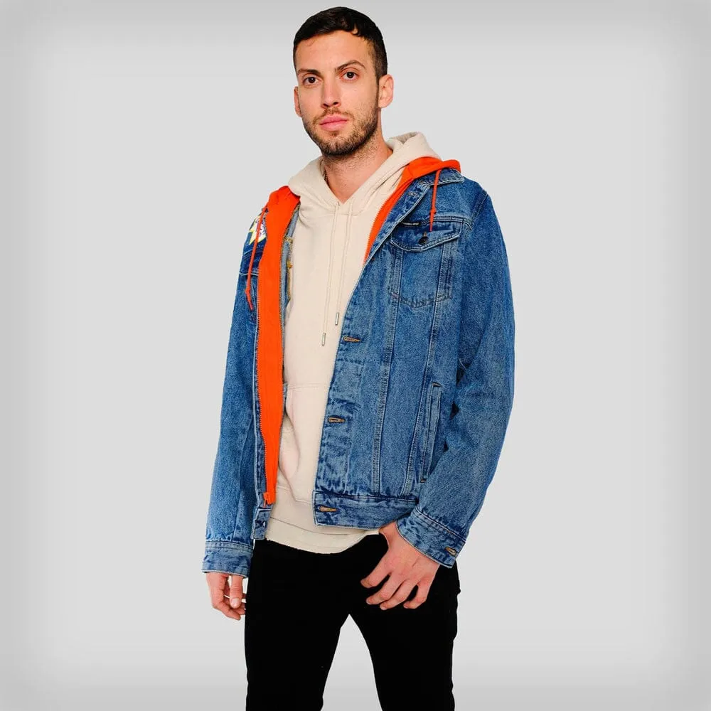 Members Only Men's Chucky Hoodie Trucker Jacket