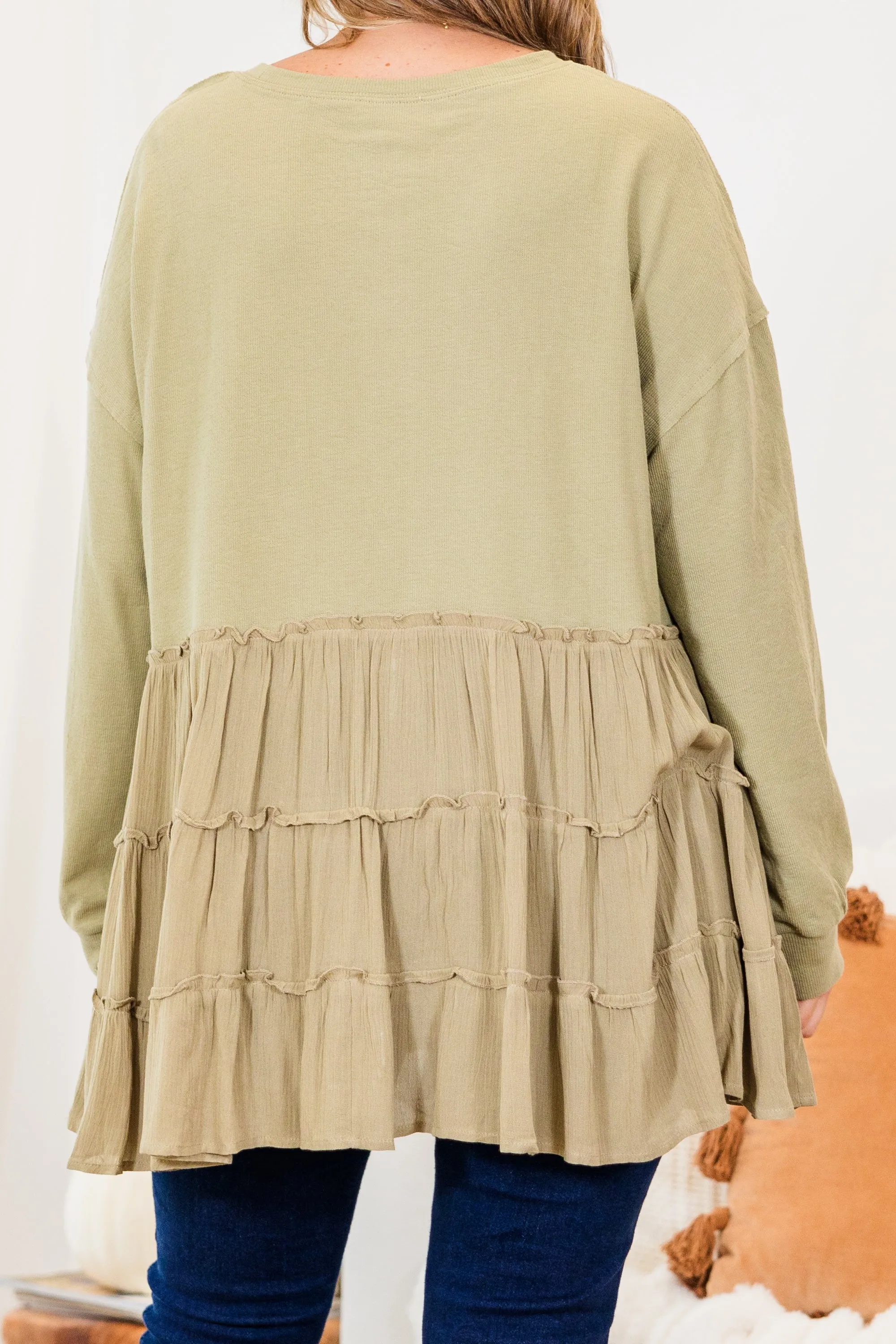 My Kind Of Fun Top, Olive