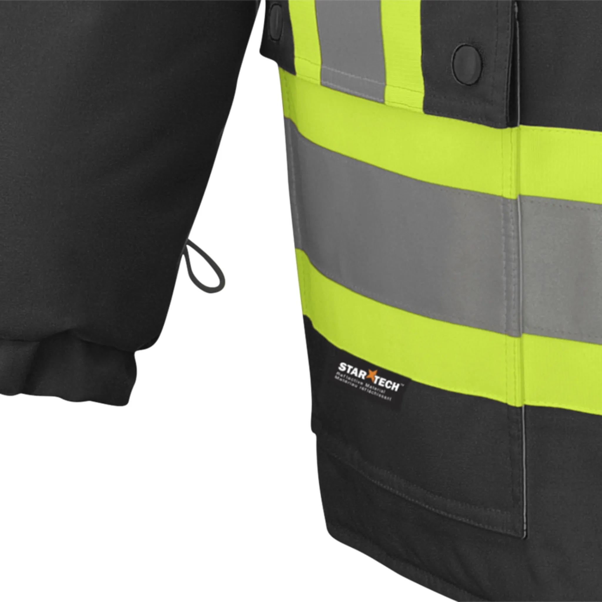 Pioneer Men's Hi Vis 6-in-1 Winter Work Parka - CSA Certified, Waterproof, Windproof, Reflective Tape, 300D Poly, Versatile Jacket | Sizes XS-5XL