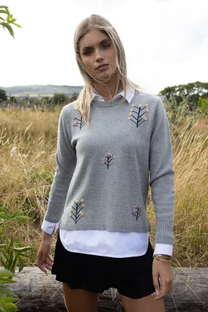 Pisa Embroidered Floral knit