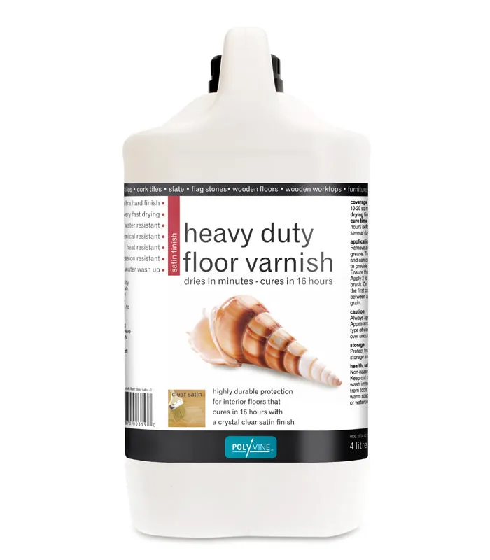 Polyvine Heavy Duty Floor Varnish - Satin