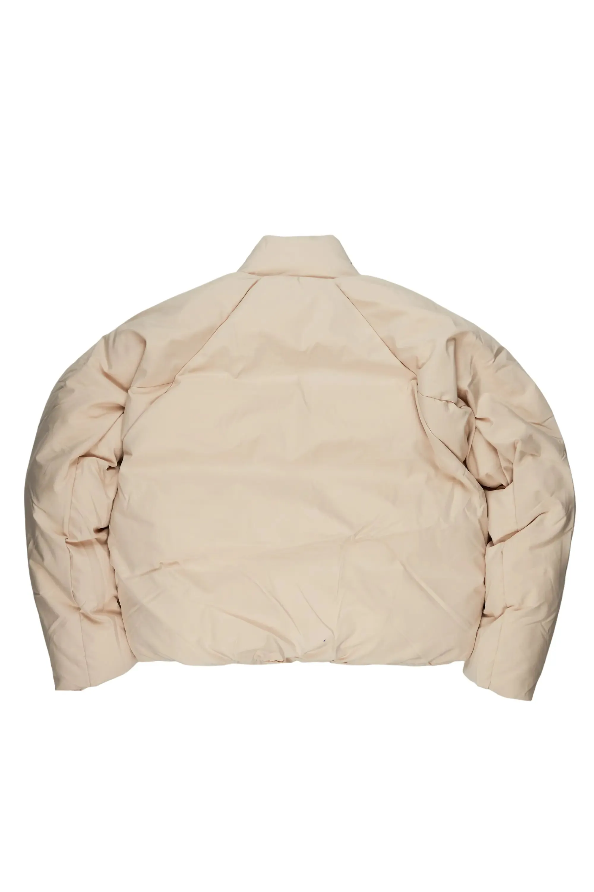 Rabbie Beige/White Puffer Jacket