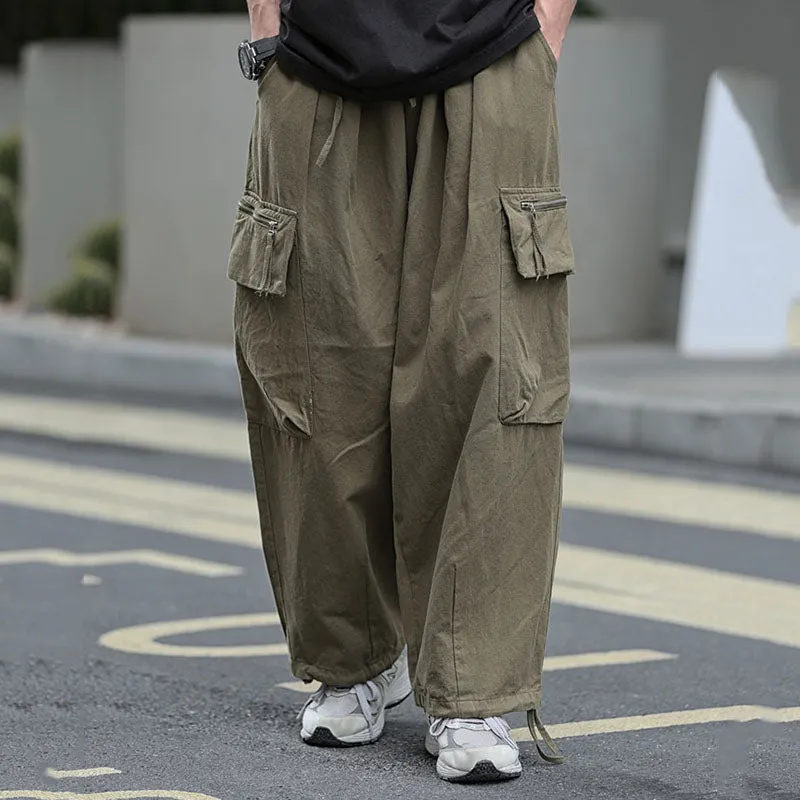 Retro Casual Cargo Pants