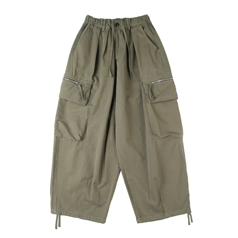 Retro Casual Cargo Pants