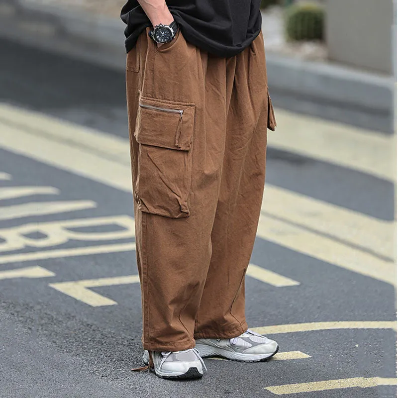 Retro Casual Cargo Pants