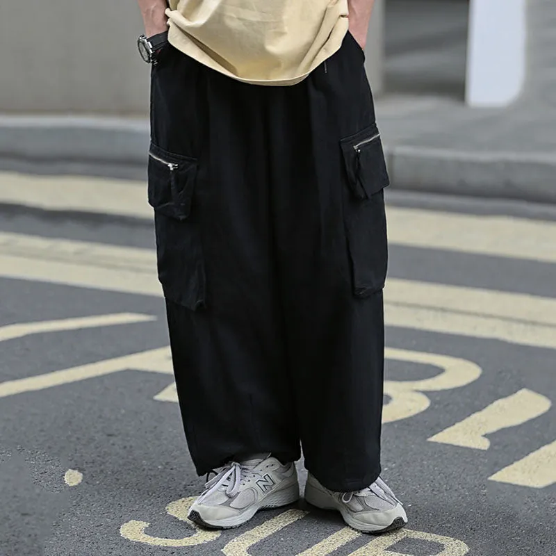 Retro Casual Cargo Pants