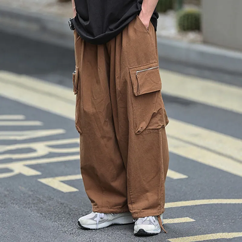 Retro Casual Cargo Pants