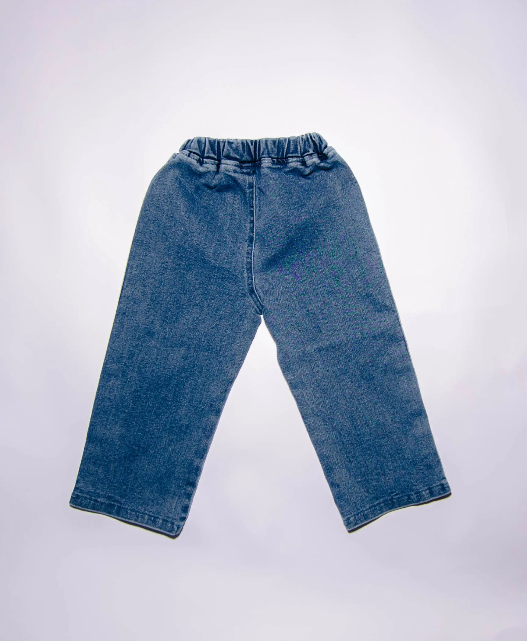 Retro Denim Twist Pants