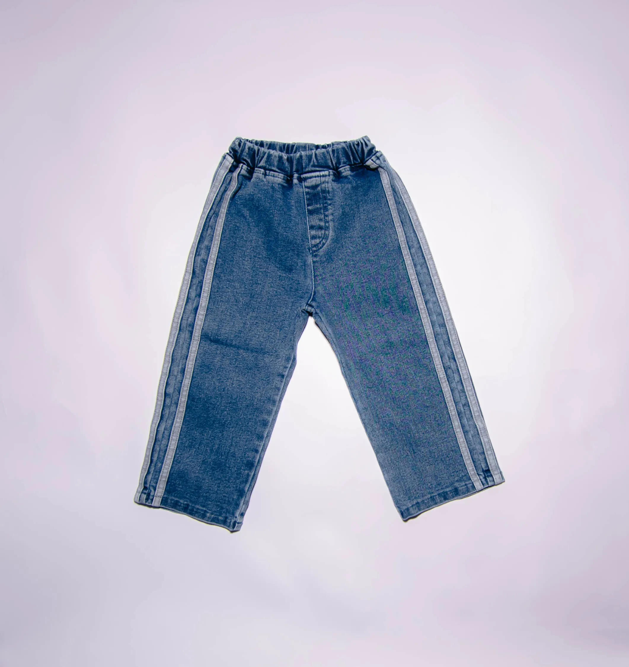 Retro Denim Twist Pants