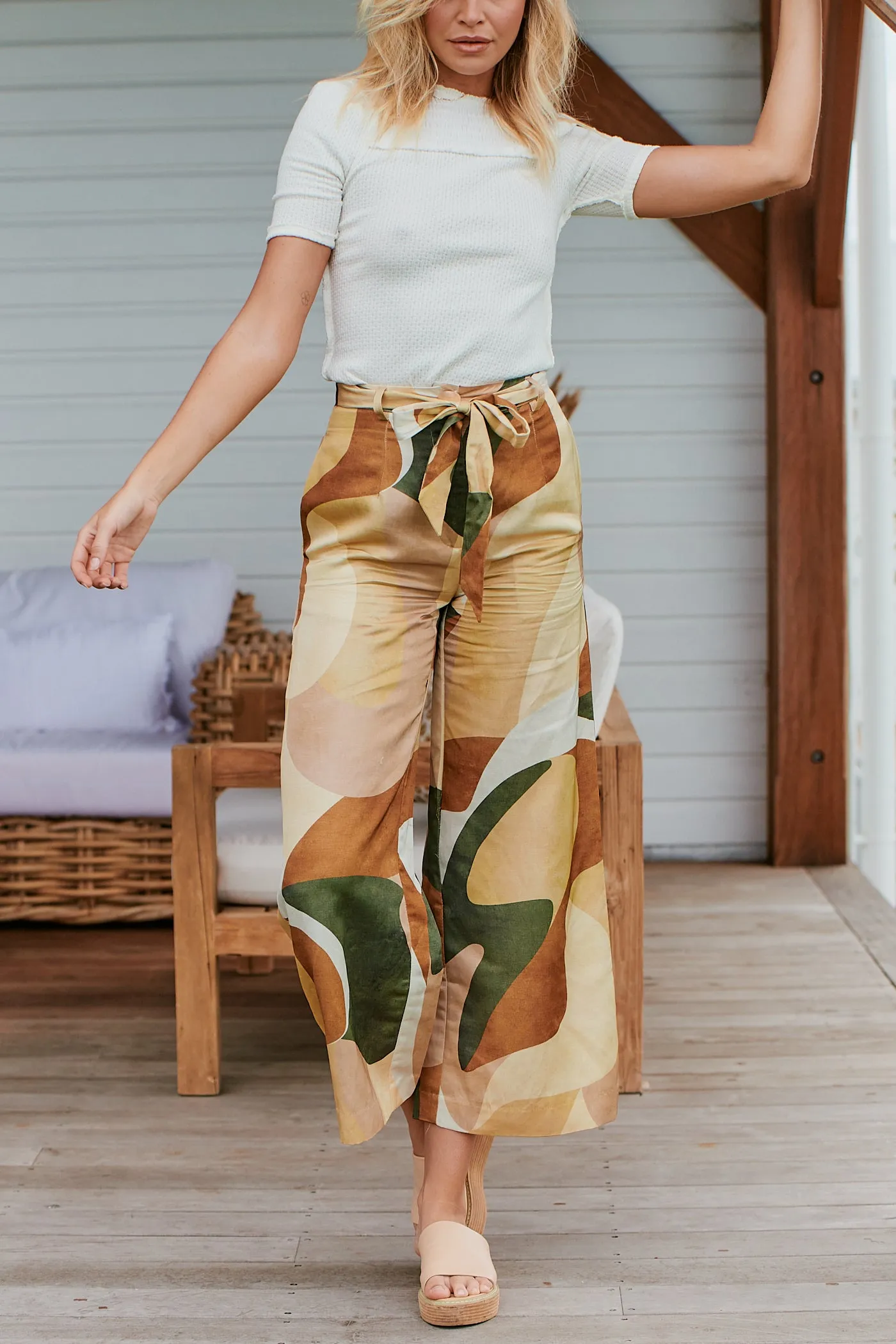 Retro Resort Wide Leg Pants ~ MOS the label